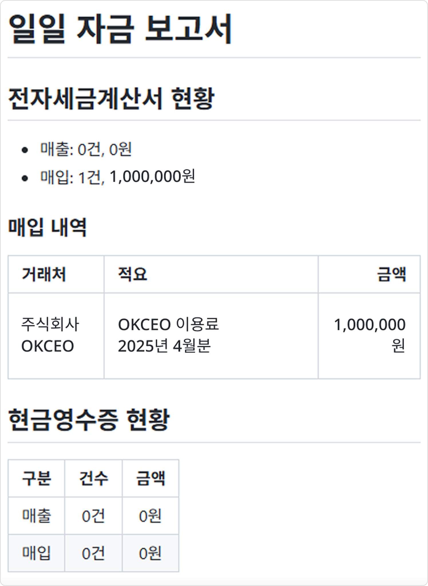 재무보고 리포트